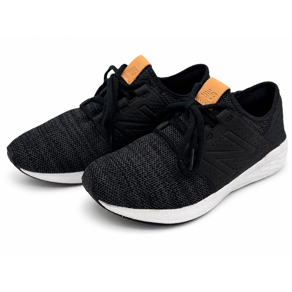New Balance Fresh Foam Cruz v2 Boys Size 4M Black Knit Running Sneakers KJCRZKGG